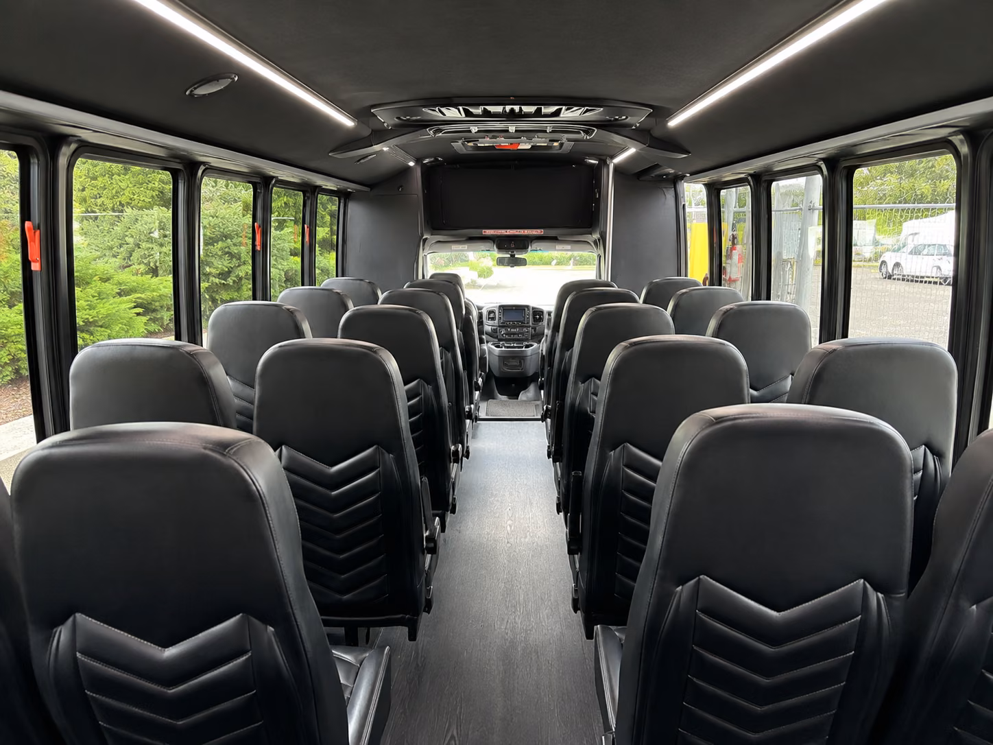 clarksville 20 passenger minibus inside