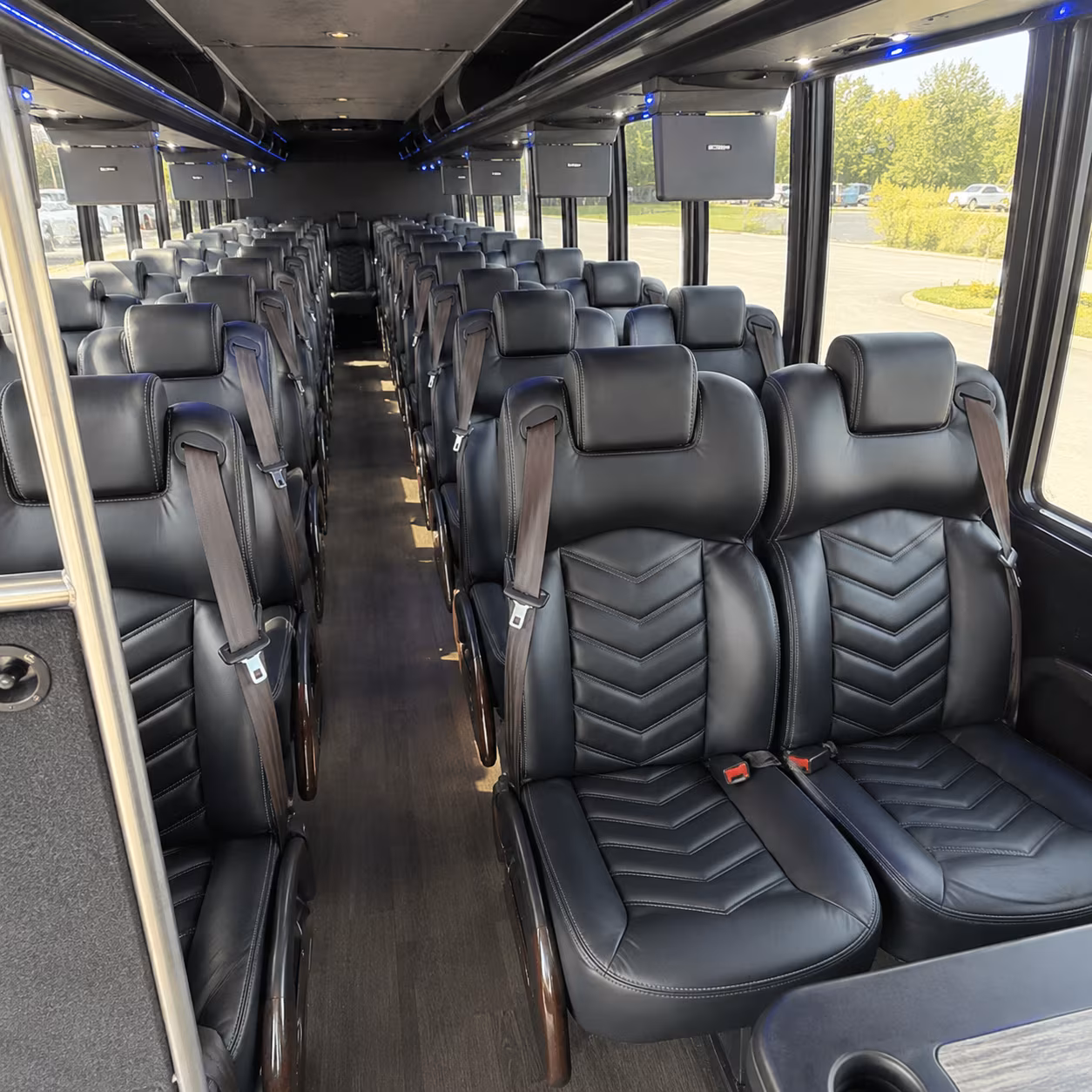 clarksville 25 passenger minibus inside