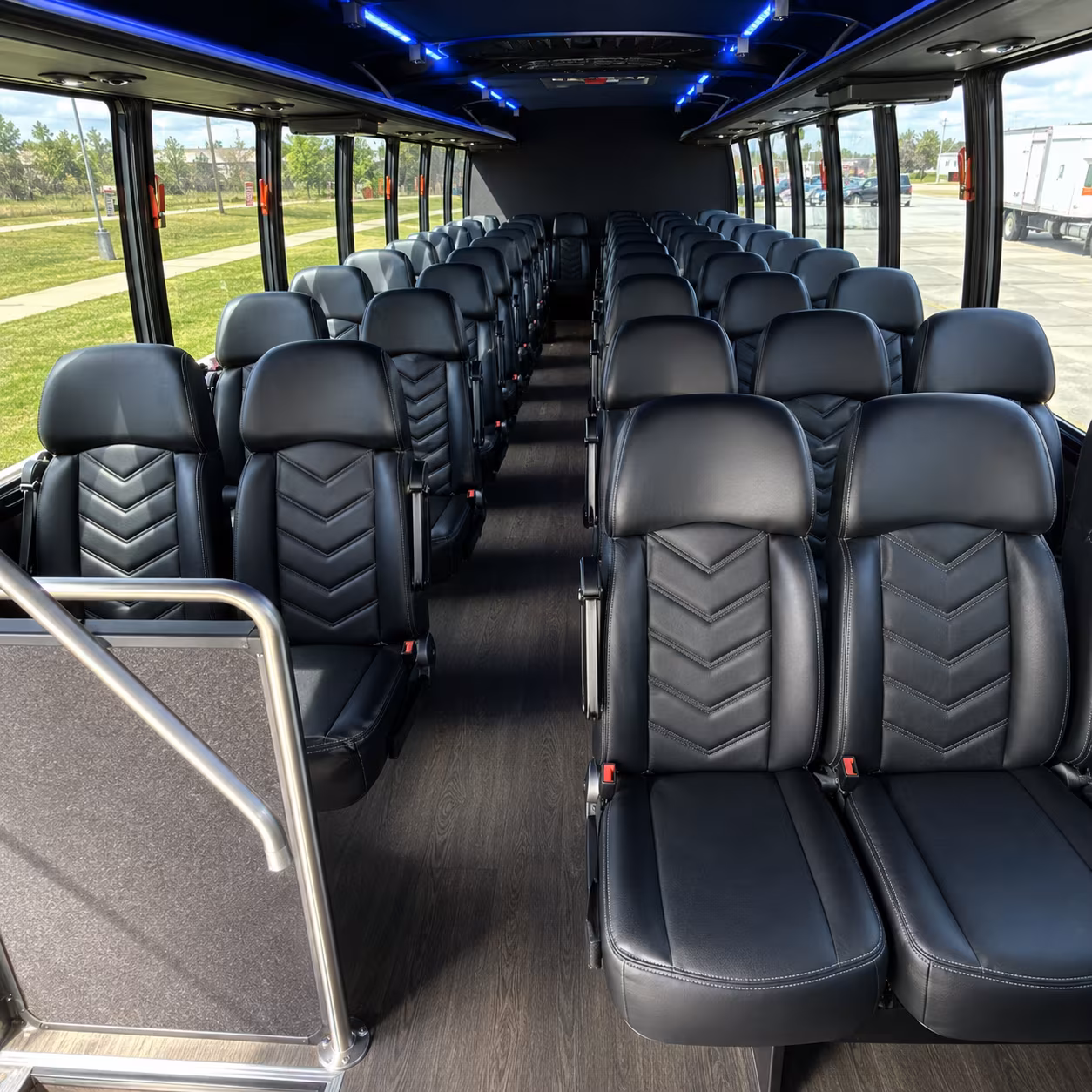 clarksville 28 passenger minibus inside