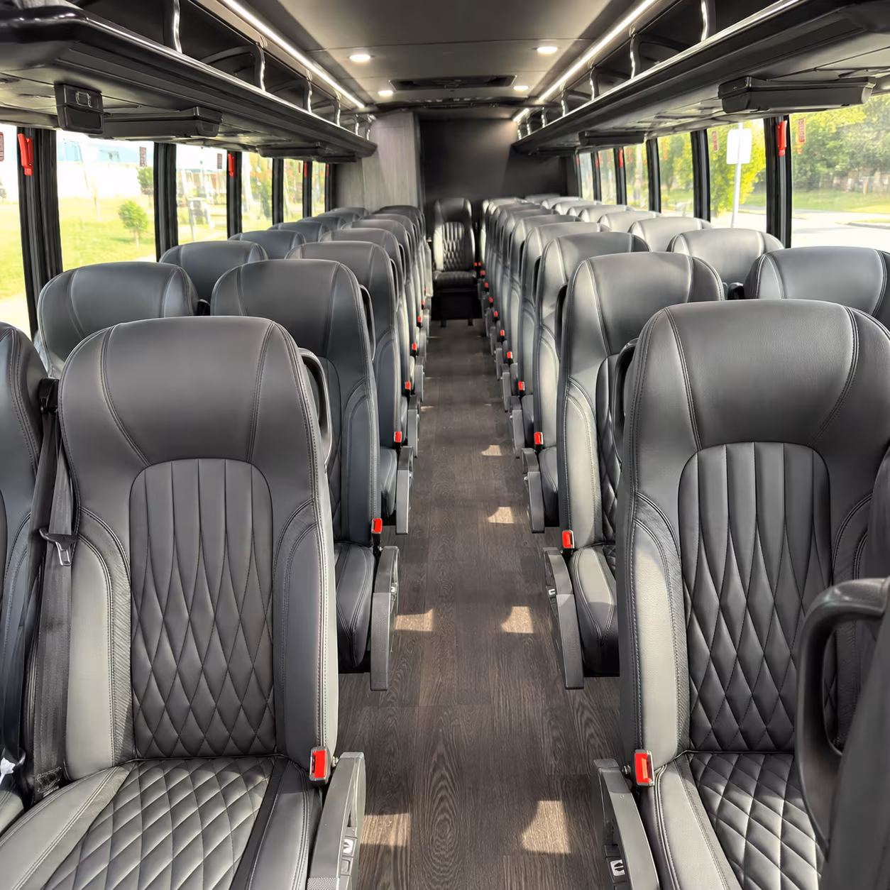 clarksville 28 passenger minibus interior