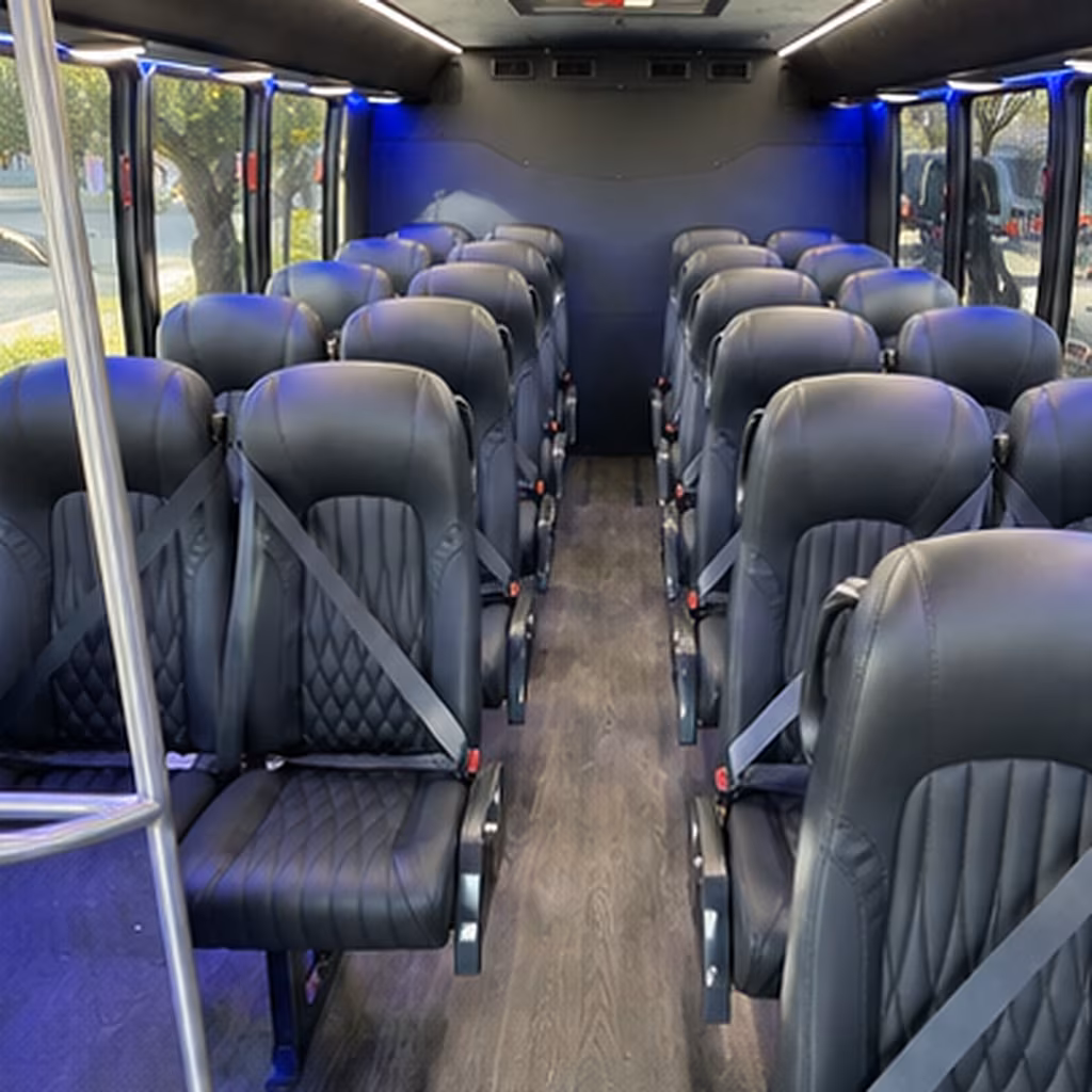 clarksville 30 passenger minibus inside