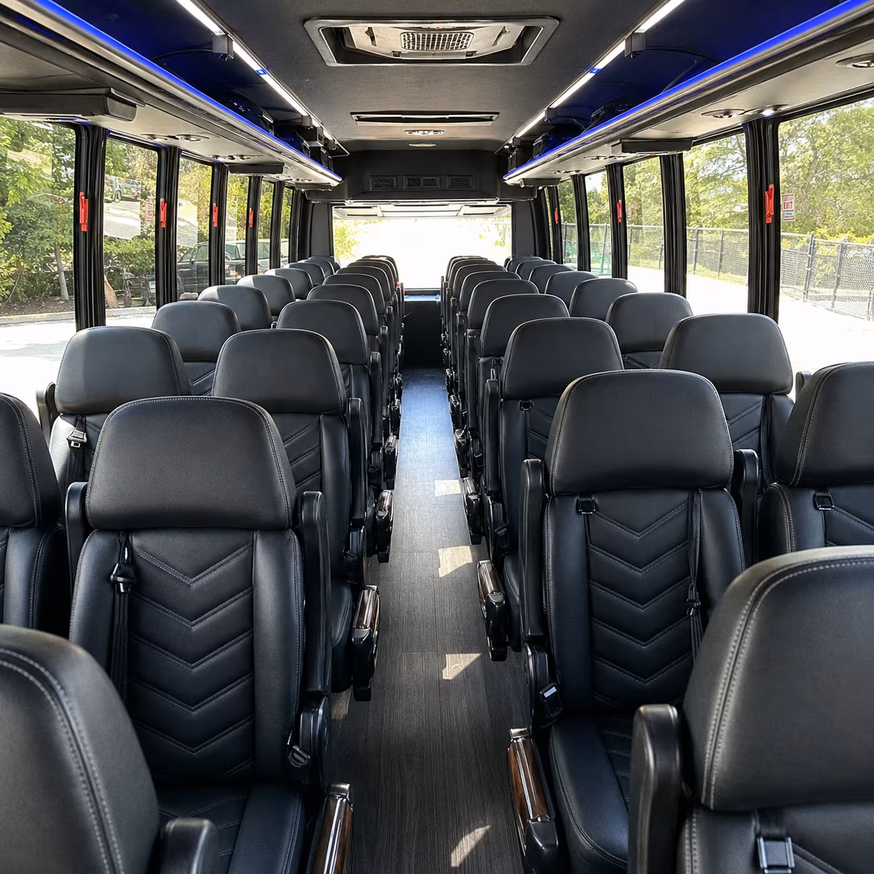 clarksville 30 passenger minibus interior