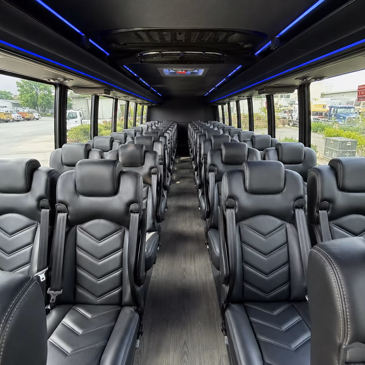 clarksville 35 passenger minibus inside