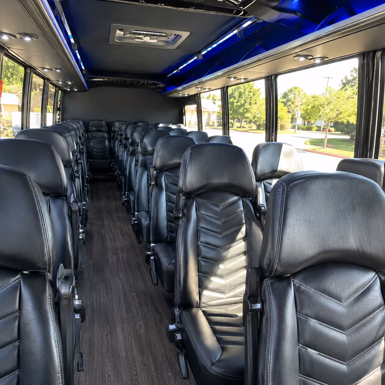 clarksville 35 passenger minibus interior