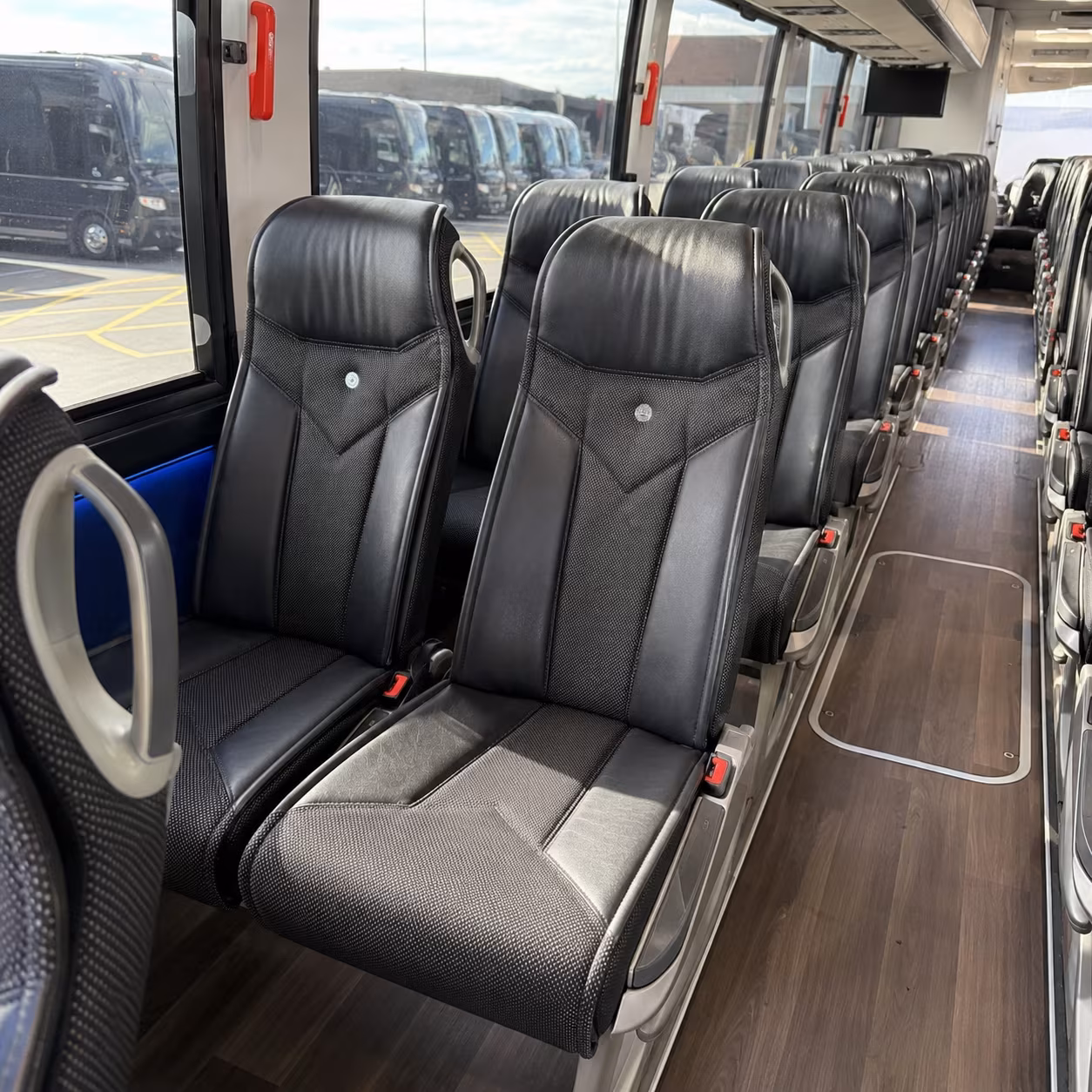 clarksville 56 passenger charter bus interior