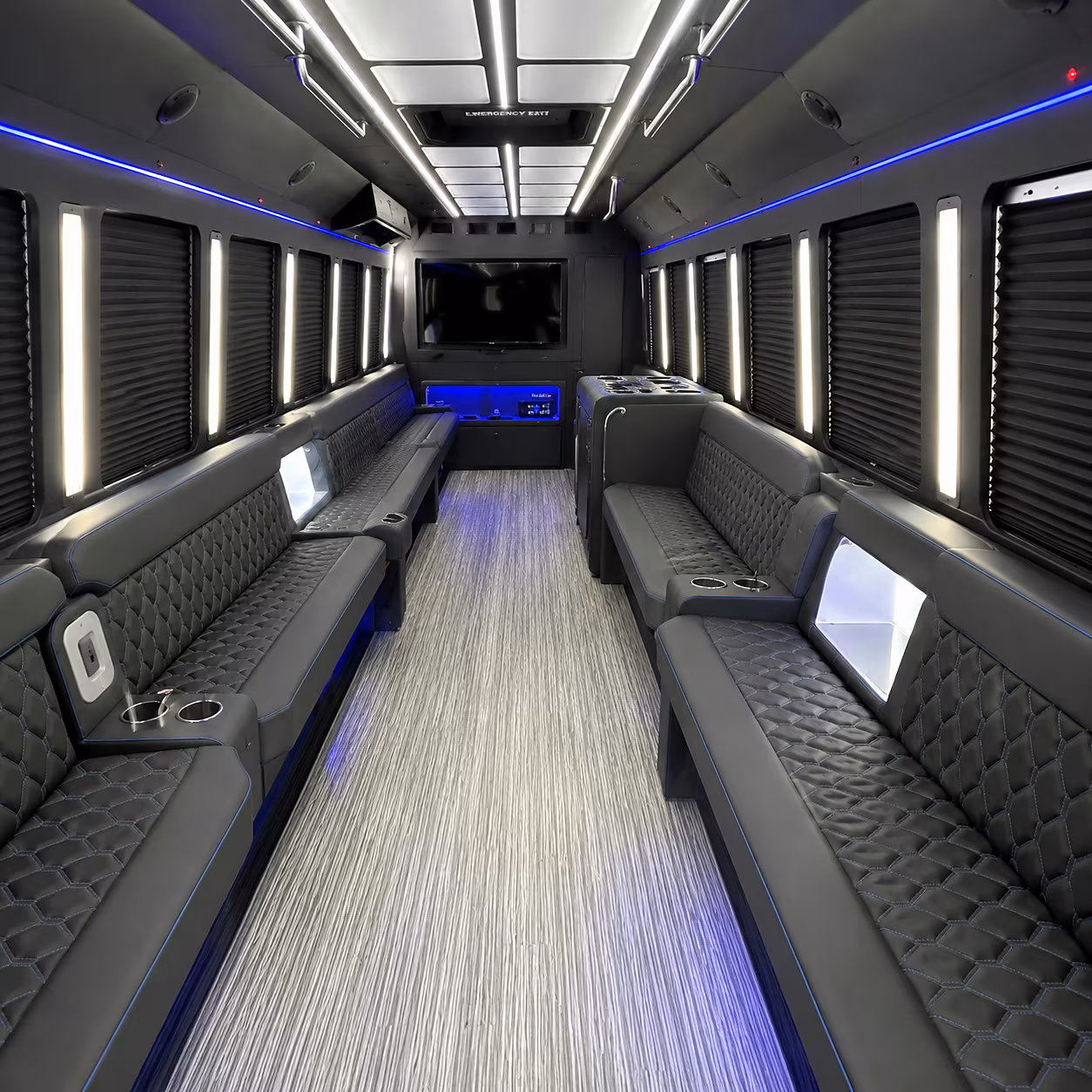 clarksville party bus interior