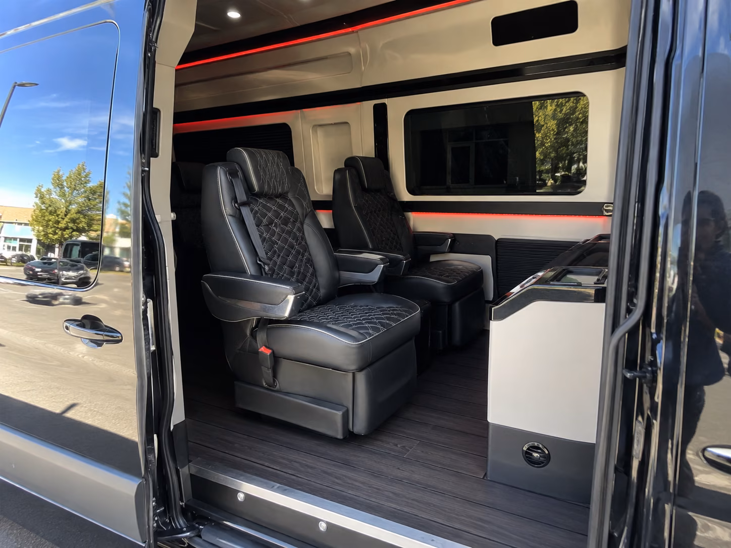 clarksville sprinter van with driver inside